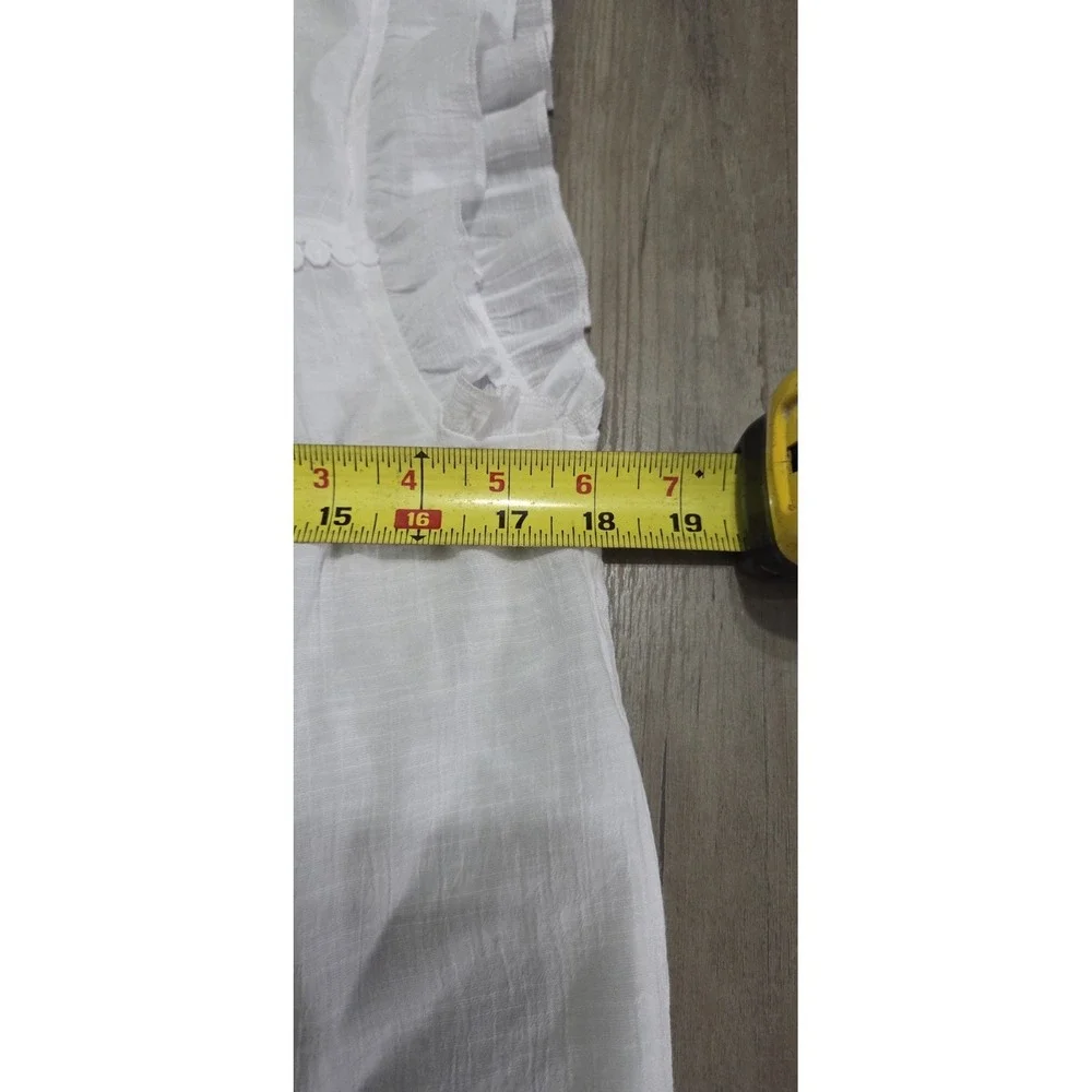 Counterparts White Blouse Tie Front Shirt Youth Girls Large
